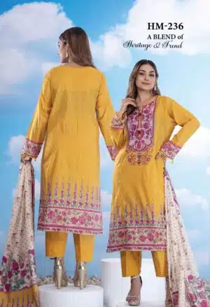 Bangladeshi three piece dress collection for women in Bangladesh by Rangdhonu
